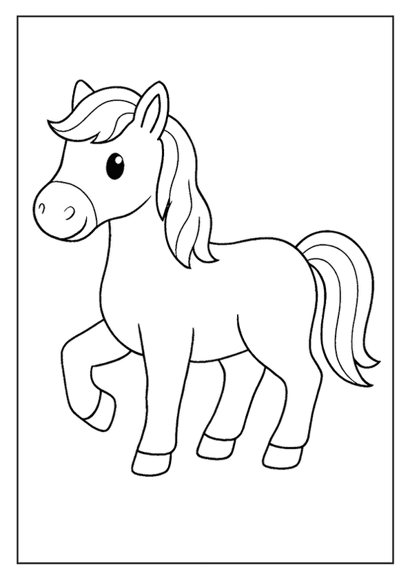 Farm Horse Coloring Fun