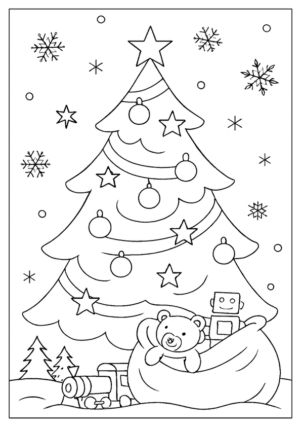 Festive Tree Toy Bag