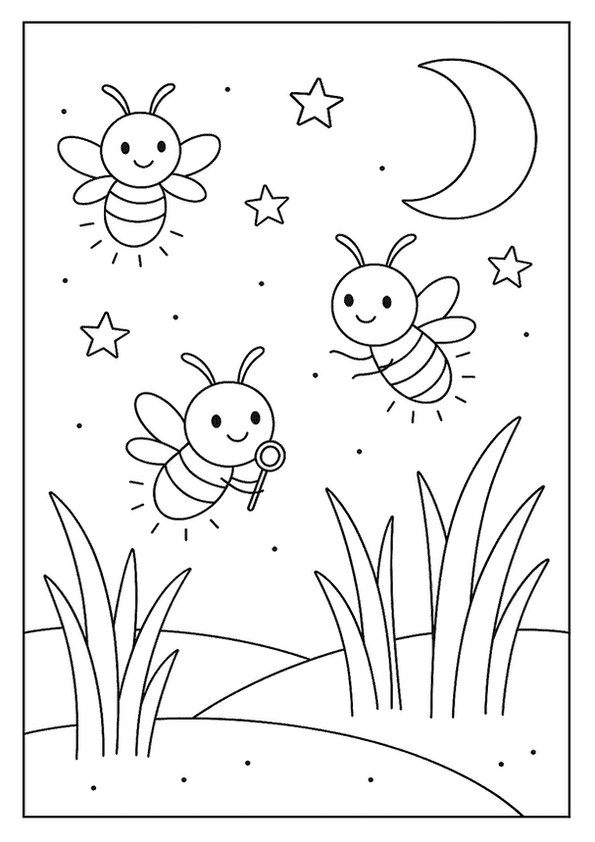 Fireflies On Warm Night