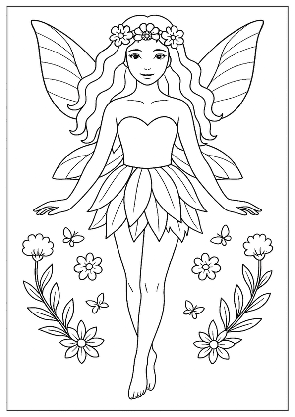 Flower Fairy Printable Sheet