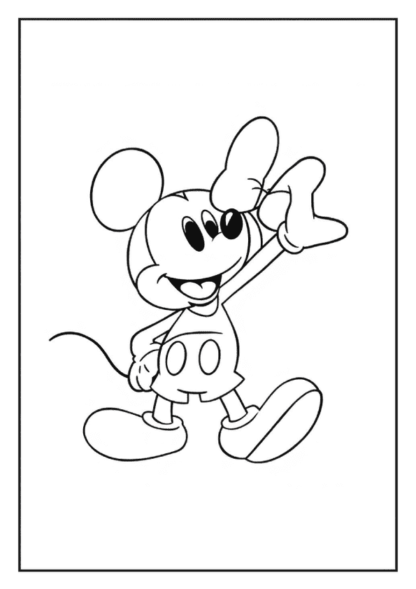 Friendly Mickey Mouse Page