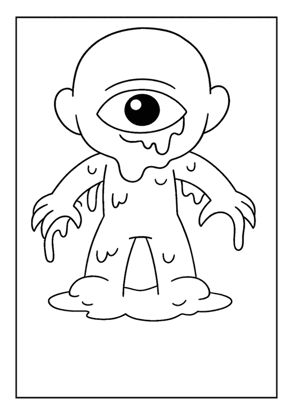 Funny Slime Monster Design