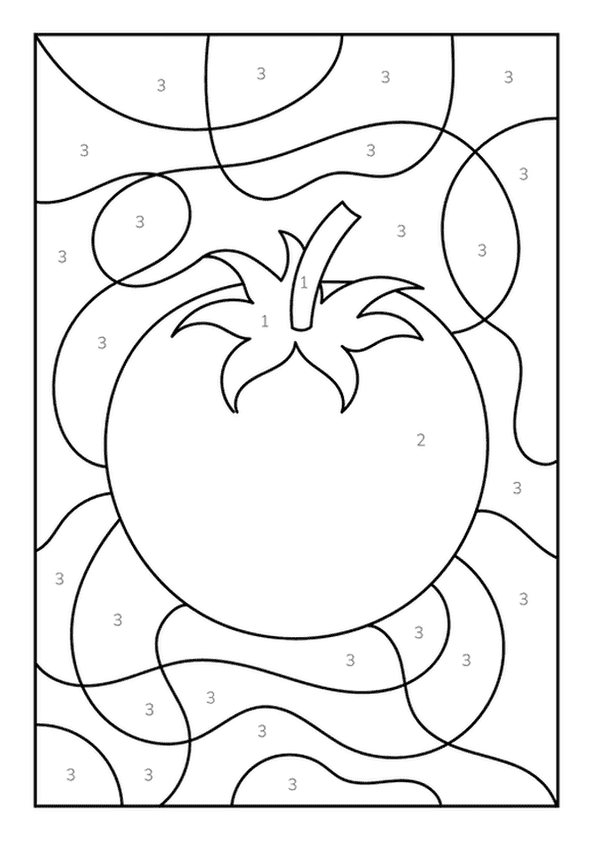 Garden Tomato By Number