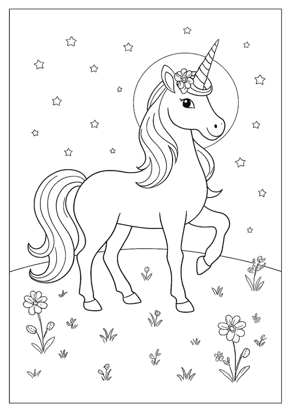 Graceful Unicorn Coloring Fun