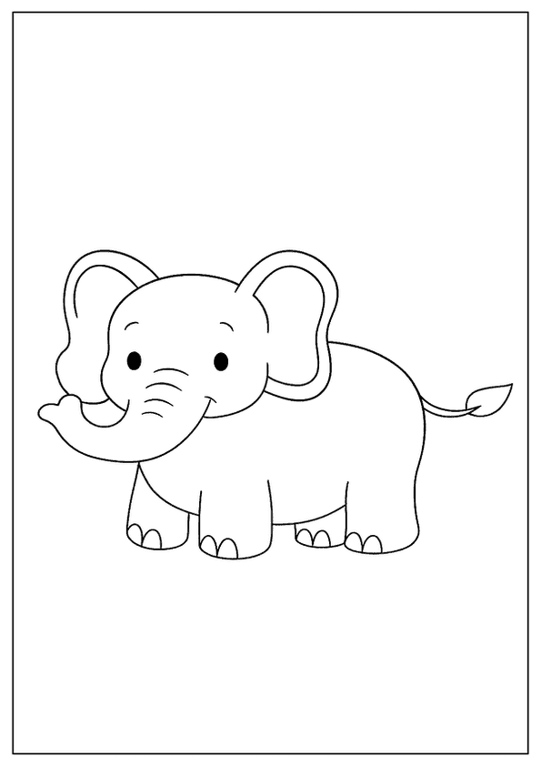 Happy Little Baby Elephant