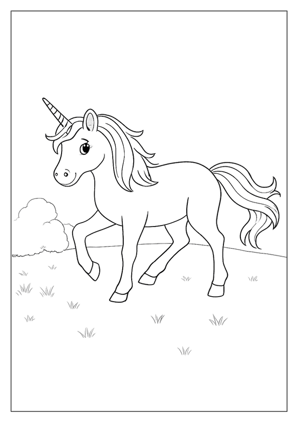 Happy Unicorn Sunny Scene