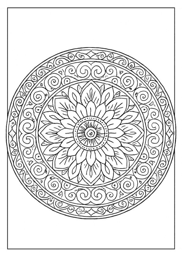 Intricate Circle Art Mandala
