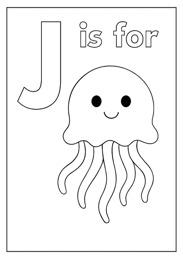 Joyful J Letter Coloring