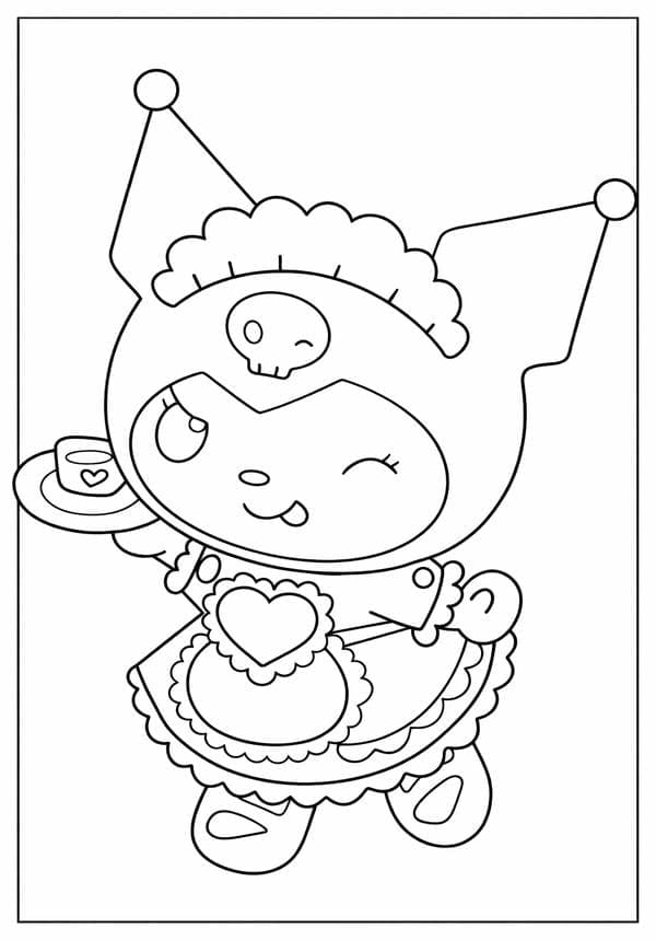 Kawaii Kuromi Coloring Pages
