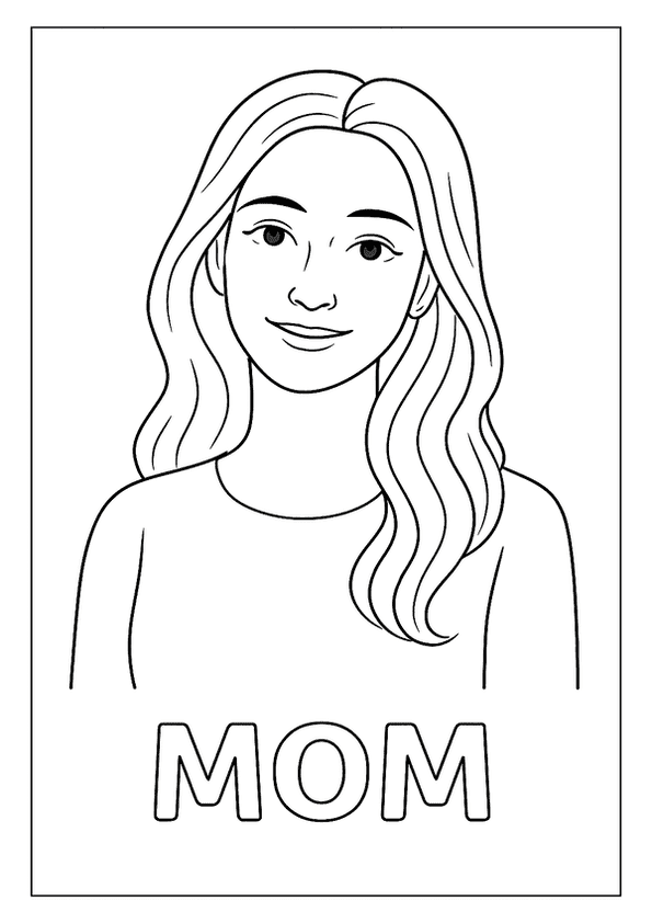 Loving Mom To Color