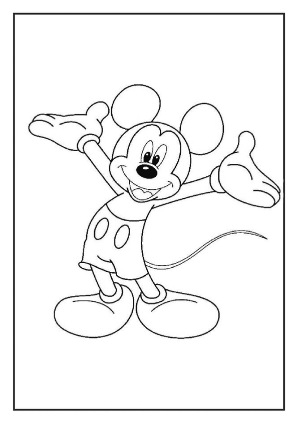 Mickey Mouse Welcoming Pose