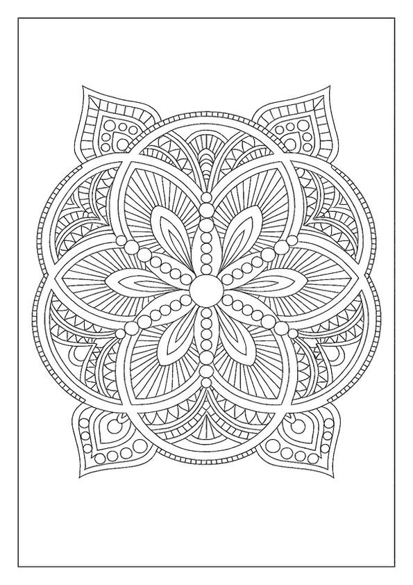 Mindful Mandala Design Page