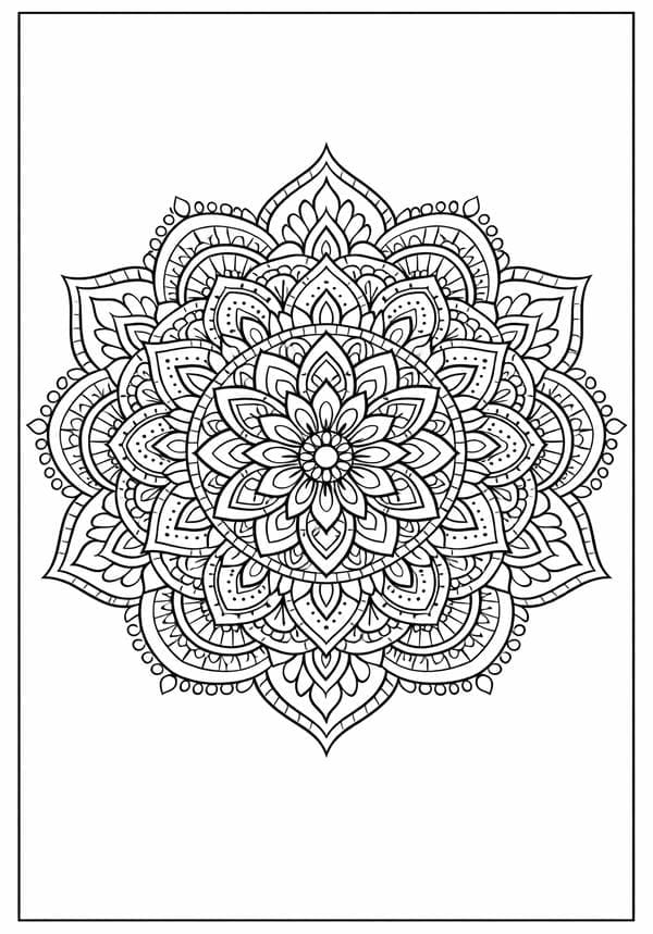 Monday Mandala Coloring Pages For Relaxing Fun