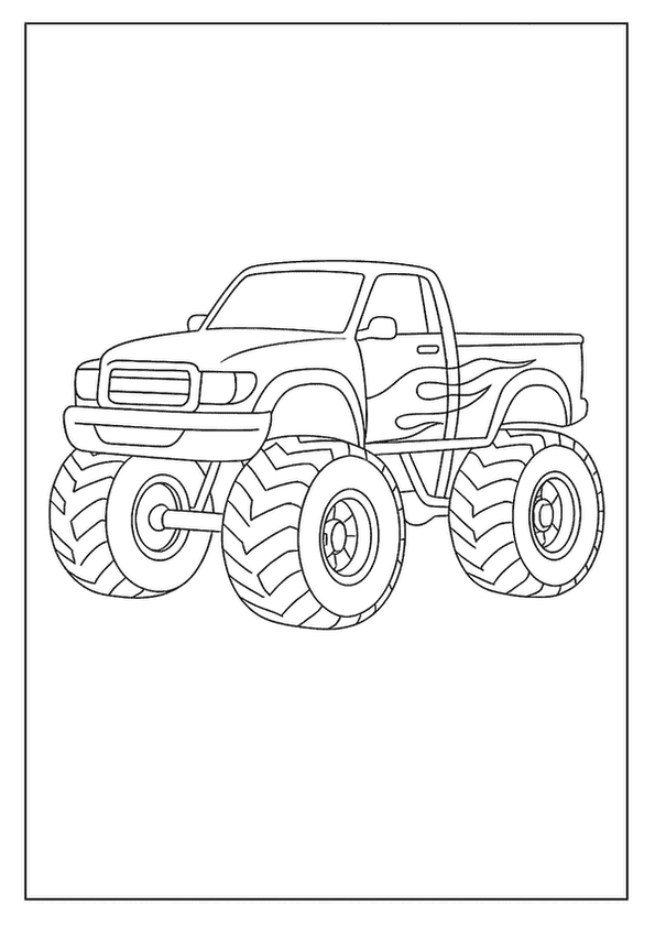 Monster Truck Coloring Fun