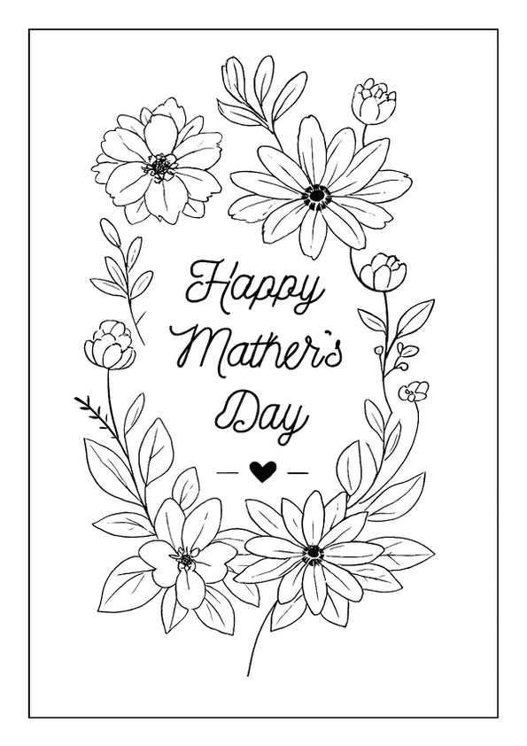 Mothers Day Floral Frame