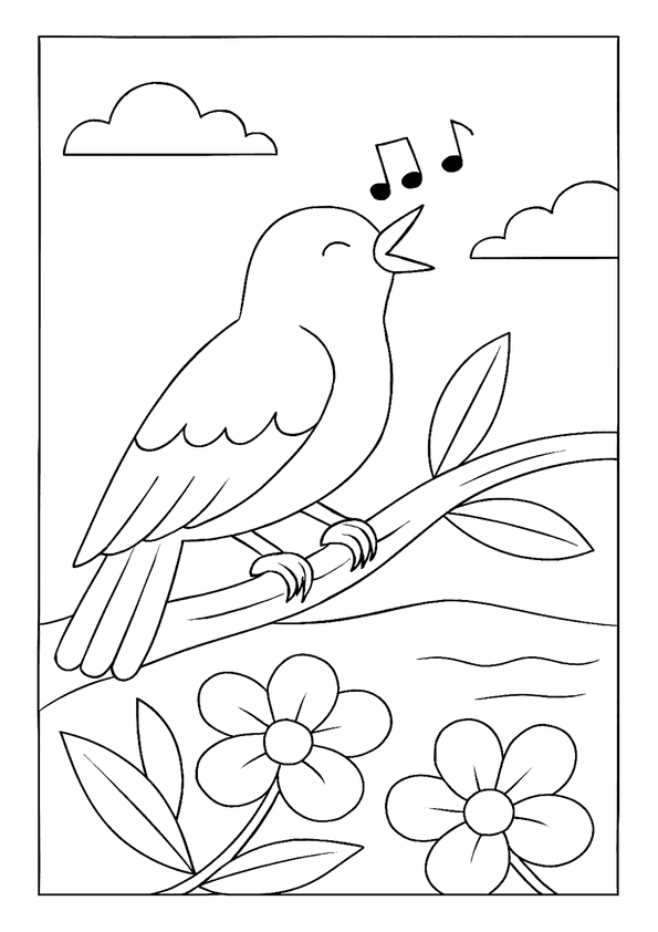 Nightingale Singing In Garden