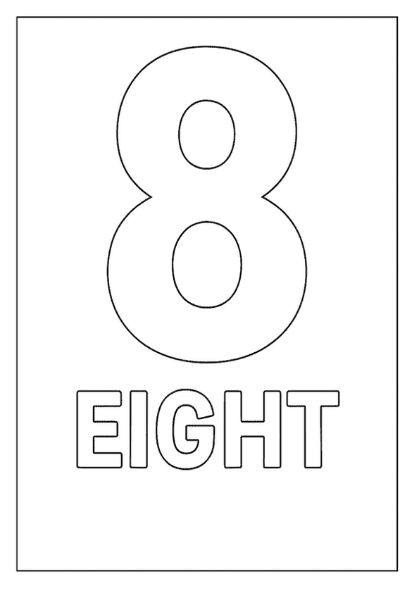 Number Eight Coloring Activity