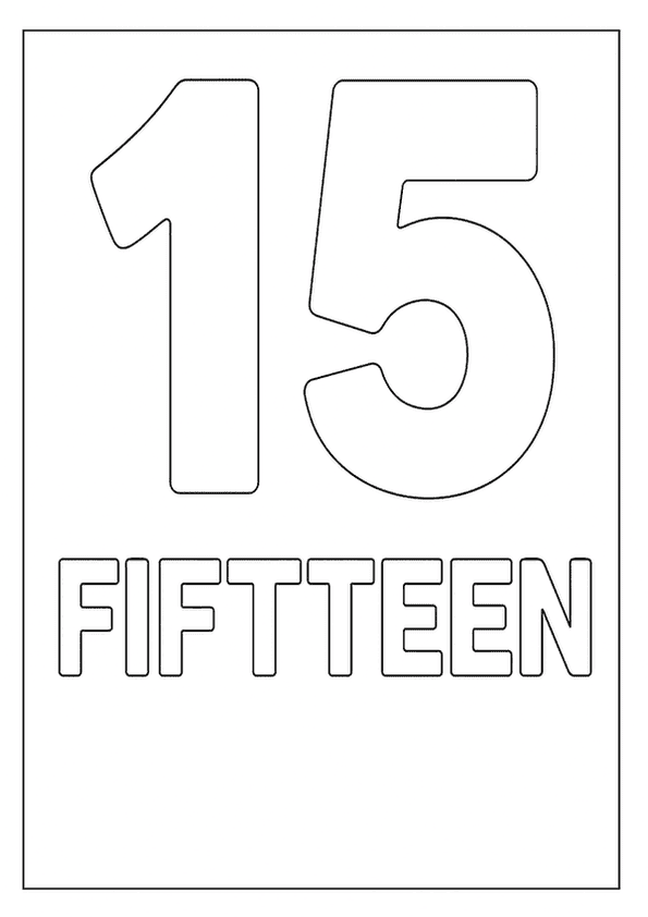 Number Fifteen Fun Page