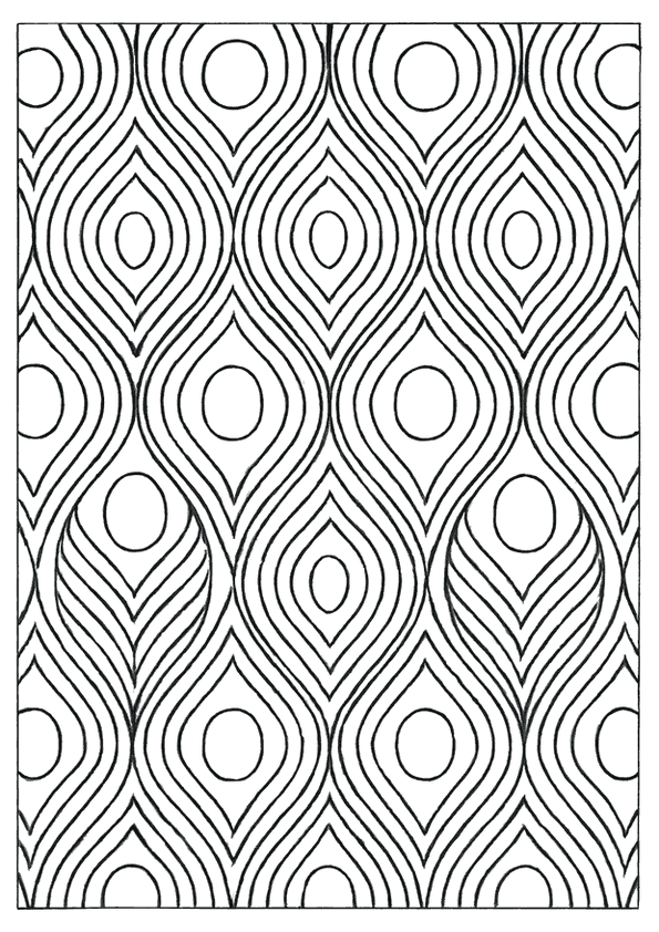 Optical Teardrop Line Pattern