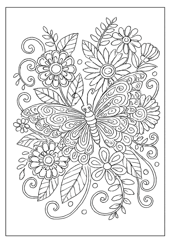 Ornate Diamond Floral Page