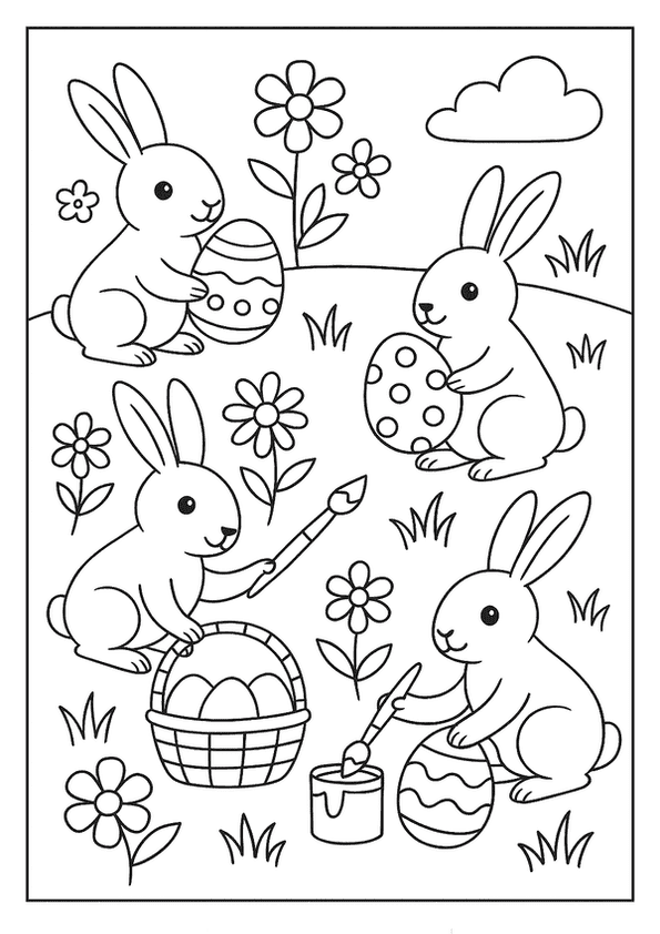 Painting Eggs For Spring