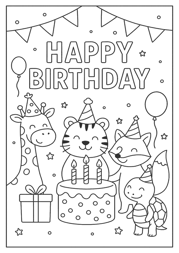 Party Animals Birthday Scene