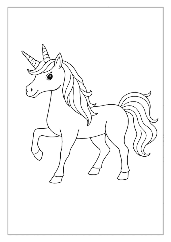 Peaceful Unicorn Coloring Moment