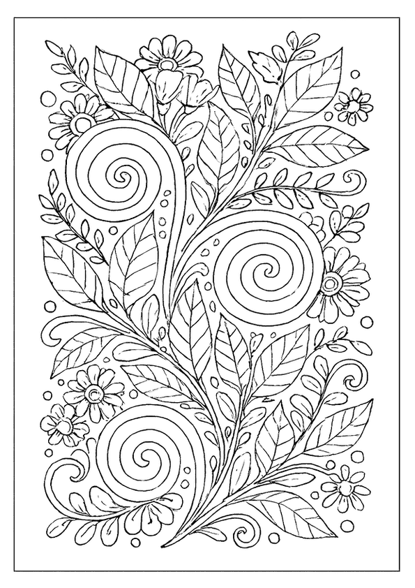 Pointed Star Floral Mandala