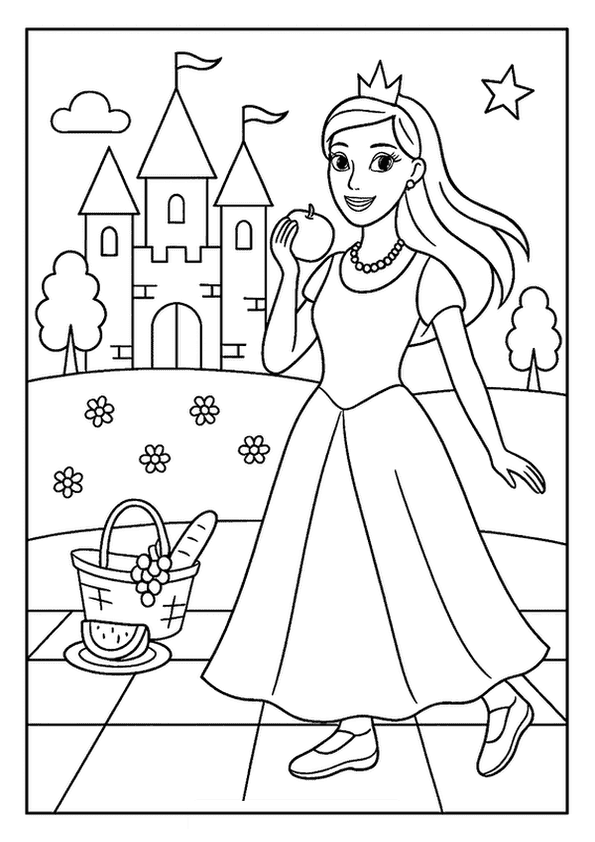 Princess Barbie Castle Scene
