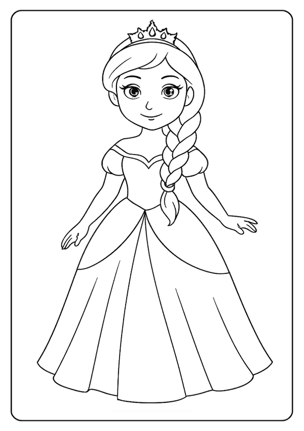 Princess With Braided Hair