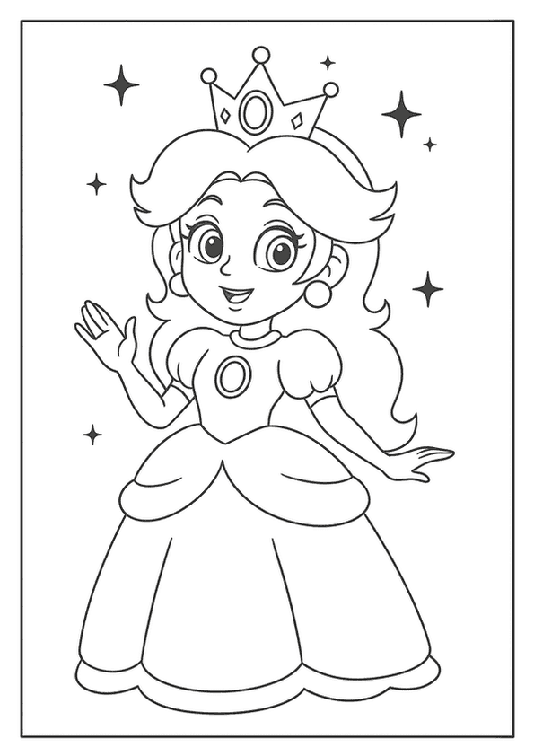 Princess With Sparkling Crown