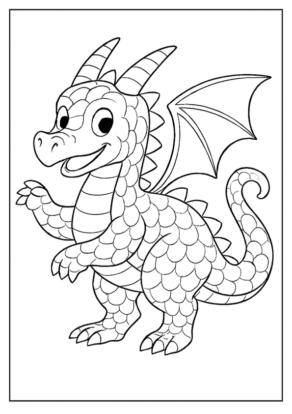 Rainbow Scales On Dragon