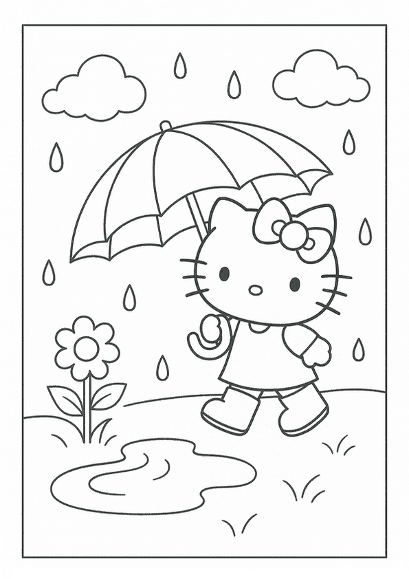 Rainy Day Kitty Stroll