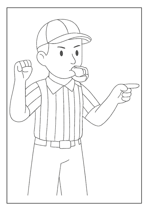 Referee Whistling The Play