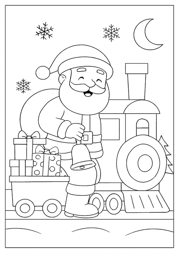 Santa Reading Holiday Mail
