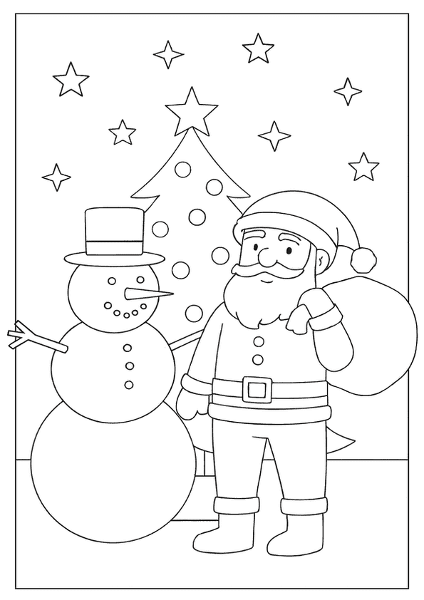 Santa Snowman Christmas Magic