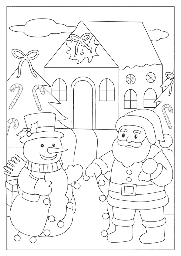 Santa Snowy Christmas Joy