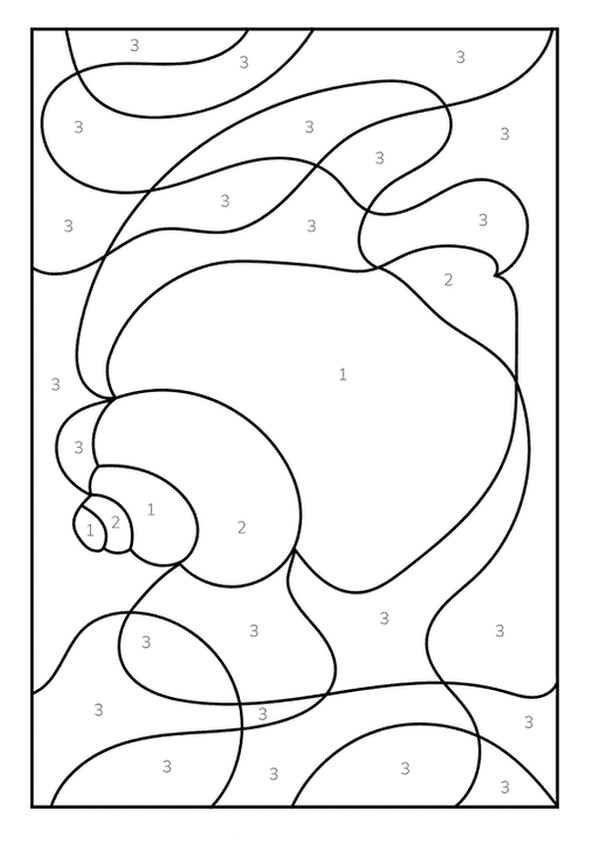 Sea Spiral Number Art