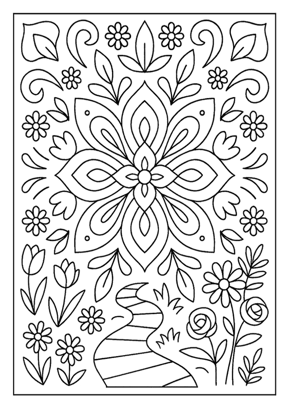 Serene Mandala Pattern Delight