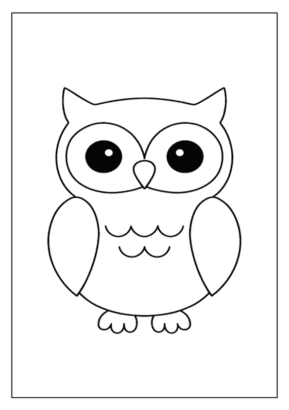 Simple Adorable Owl Art