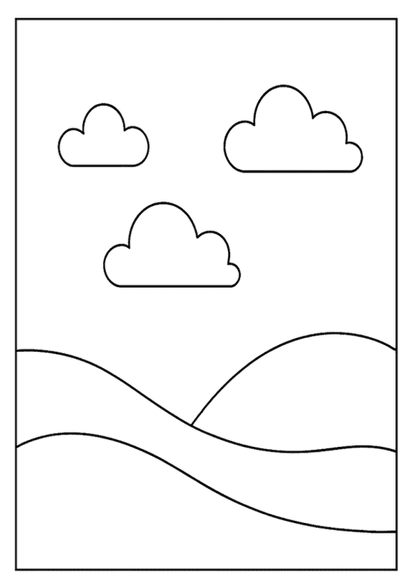 Simple Clouds Above Hills