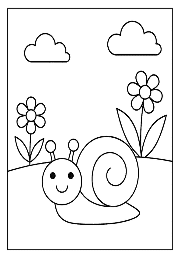 Simple Snail In Garden