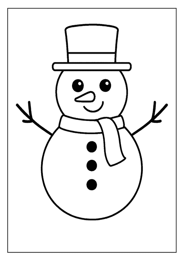 Simple Snowman With Hat