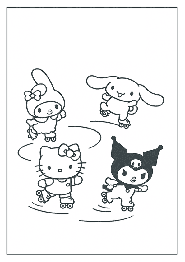 Skating Fun Sanrio Style