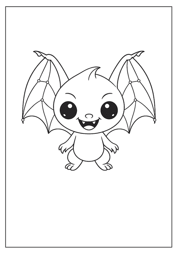 Smiling Baby Bat Creature