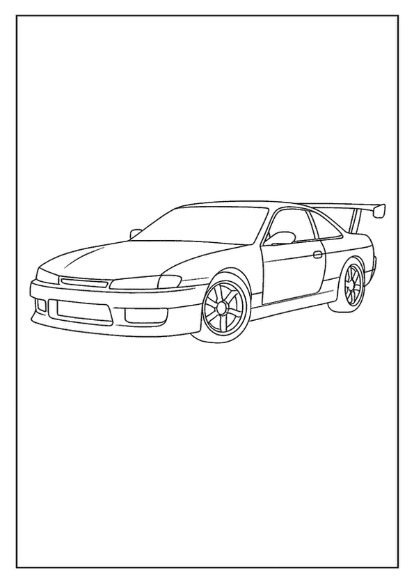 Speedy Drift Car Sketch