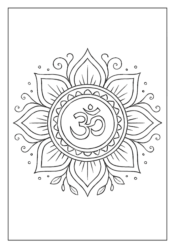 Spiritual Zen Mandala Frame