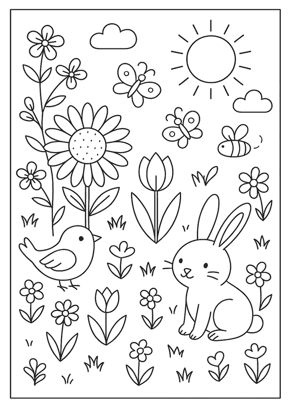 Spring Garden Full Of Life