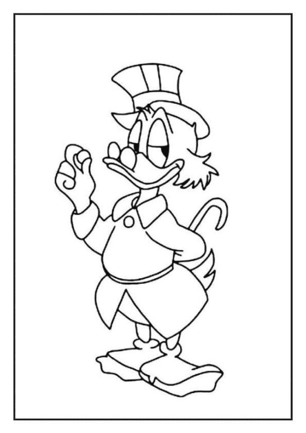 Stern Scrooge Duck Printable