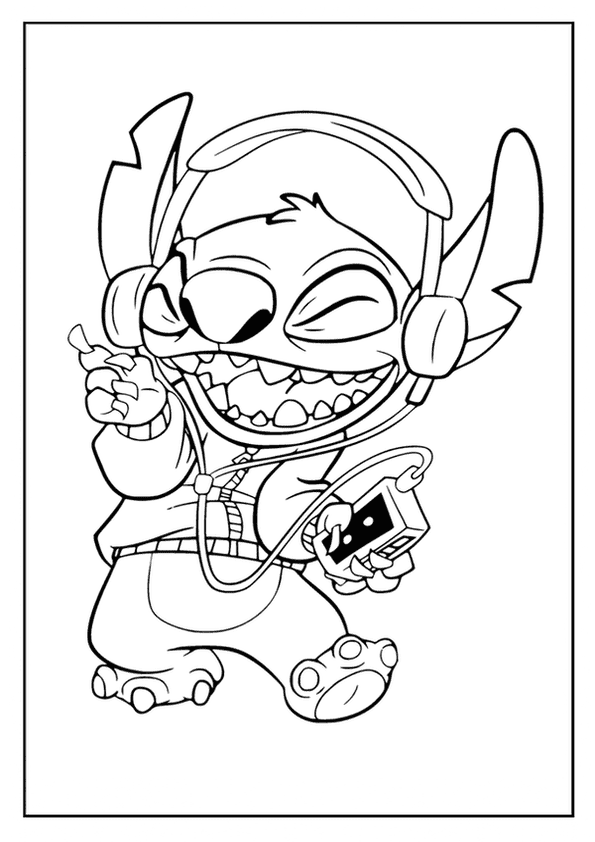 Stitch Listening To Music